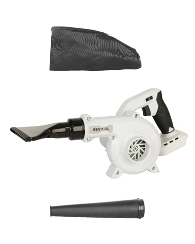 SENTOOL ブロワー 洗車 強力 互換 18v 充電式 ブロアー 7段階風量調節 コードレスブロワー 吹き飛ばしと集塵1台2役 軽量 家庭用 庭掃除 落ち葉集め ゴミ吹き 洗車後水飛ばし 洗車用ノズル付属 電動ブロワー 本体のみ TBW20