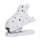 YWMJZEU Wooden Animal Stapler Animal Statue Model Cute Figure Creative Portable Desk Stapler Art Figurine for Office School Students, Dog Shape