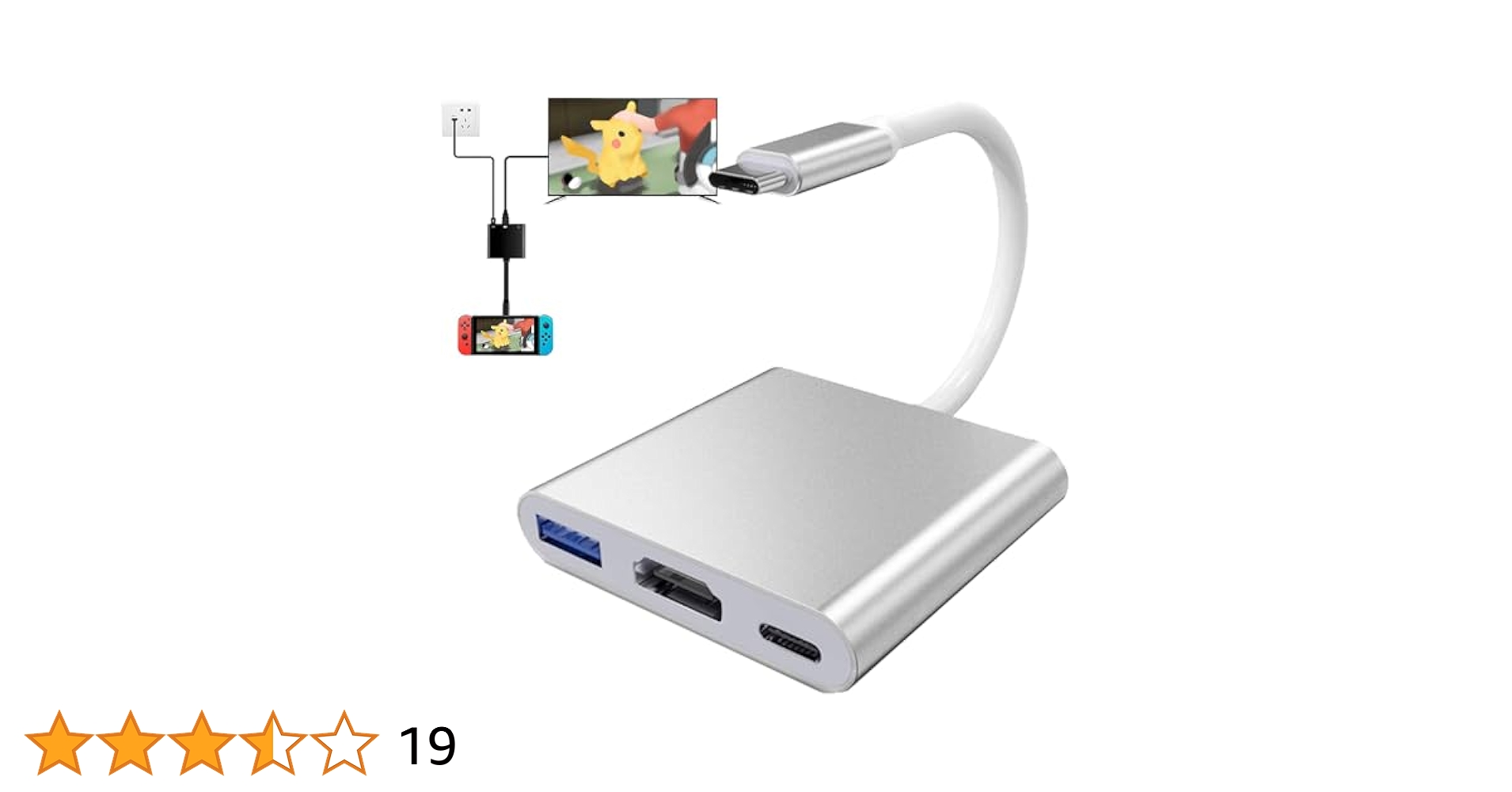 Switch ドッグ、ACアダプター、HDMIケーブル3点セット Amazon.co.jp: 【3-in-1多機能アダプター】Switch充電器 +