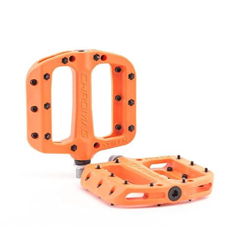Chromag Synth Unisex Adult Mountain Bike/Mtb/Cycle/Vae/E-Bike Pedals, Orange, 110 X 107 Mm #TOP1