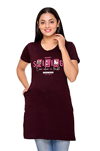 Image of Duchess Regular Fit Women Stylish Long Top | Tshirt for Women