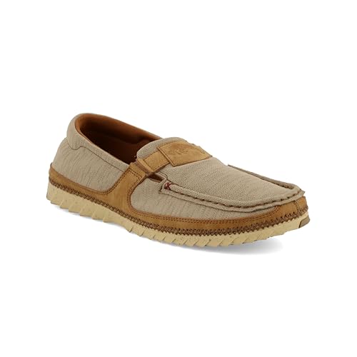 Twisted X Men's Zero-X, Moc Toe with Zero-X, Khaki & Golden Honey, 12 M