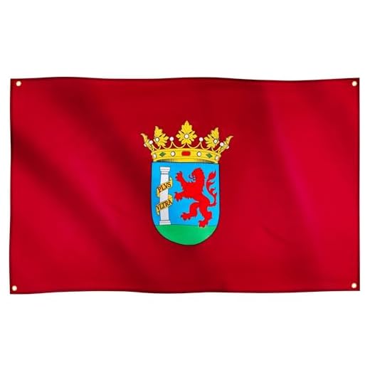 Runesol Bandera de Badajoz, 91x152cm, 3ft x 5ft, 4 Ojales, Ojal en Cada Esquina, Bandera Regional Española, Día de Extremadura, Carnaval de Badajoz, Banderas Premium, Interior, Exterior, Colores Vivos