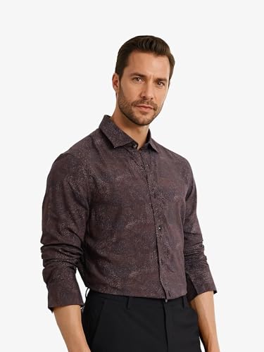 Image of Rare Rabbit Regular fit Geometric Print Shirt