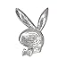 Adastra Jewelry Play boy Tooth Charms Grillz Bunny Solid Fancy Sterling Silver Symbol Rabbit Ears Teeth White Cool Teeth Grills For Women Lifestyle Fashion