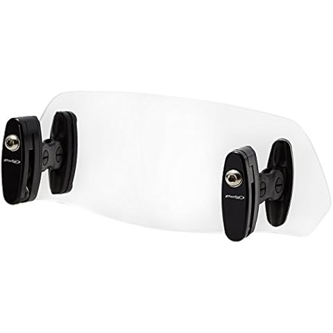 Puig 6319W Clear 230mm x 90mm Multi-Adjustable Clip-On Visor Cover