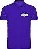 volkswagen polo sportline 2010 Tallas especiales hasta 5XL Camisetas EGB Polo Seat 600 ochenteras 80´s Retro (Azul, L)