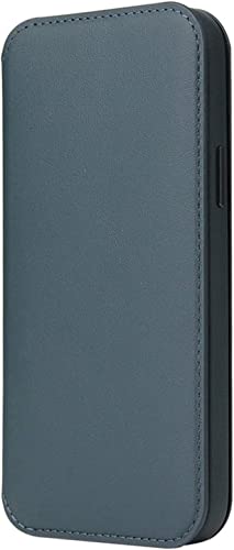 Étui en cuir véritable iPhone 12 Pro Max vert premium chic