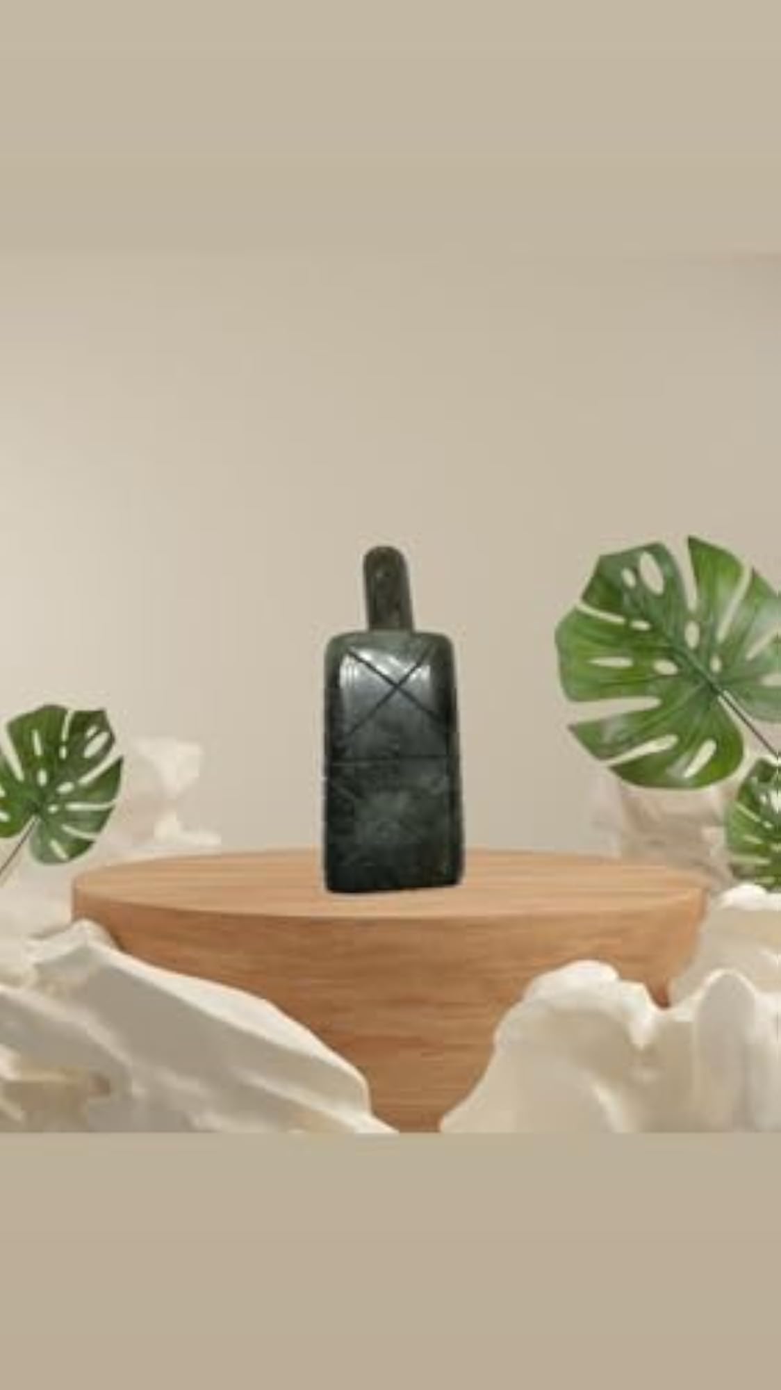 Handcrafted Labradorite Gemstone Attar Bottle Perfume Holder