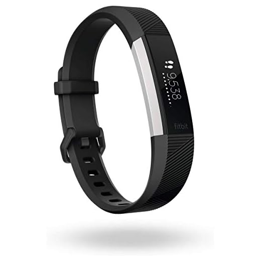 Fitbit Alta HR, Braccialetto per il Fitness + Battito Cardiaco Unisex-Adulto, Nero, Large