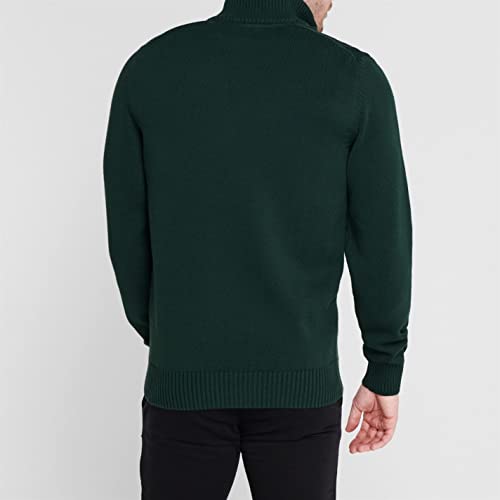 GANT Herren Casual Cotton Halfzip Pullover, Tartan Green, XL EU – Ansicht 4