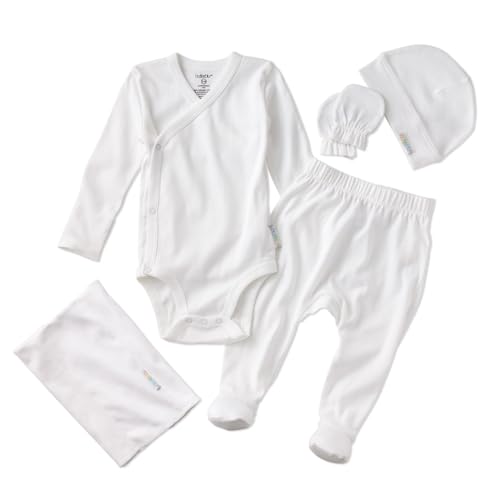 10 Best Newborn White Set Essentials for Your Little One's Wardrobe 8 Check Me Out 6-Piece Organic Cotton Baby Gift Set