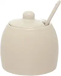 Haüskraft -Açucareiro de cerâmica Sarah bege 380ml