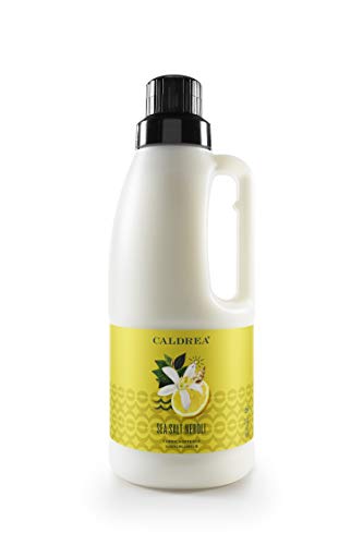 Caldrea Liquid Fabric Softener, Plant Derived, Helps remove static and wrinkles, Sea Salt Neroli Scent, 32 oz