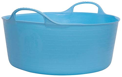 small shallow tub trug - Tubtrugs SP15SKBL Flexible Sky Blue Small Shallow 15 Liter/4 Gallon Capacity