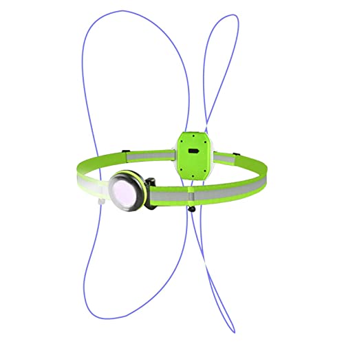 corrida refletivo LED – luz noturna ajustável com ângulo luz frontal com visibi360 graus, equipament