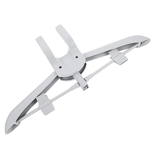 Garneck Foldable Garment Hanger for Steaming Clothes Portable Ironing Machine Accessory Lightweight Easy to Assemble for Home Use Inner Grey Color