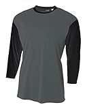 New! Wicking Cool-Base Baseball/Softball 3/4 Sleeve Raglan 2-Color Utility Undershirt/Shirt/Jersey (Youth & Adult, 12 Colors)