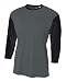 NEW! Wicking Cool-Base Baseball/Softball 3/4 Sleeve Raglan 2-Color Utility Undershirt/Shirt/Jersey (Youth & Adult, 12 Colors)
