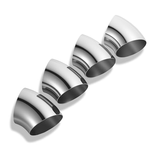 45 Degree SS304 Stainless Steel Bend Tube Exhaust Elbow Pipe for Car Modified Exhaust System (3 Inch)
