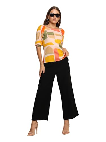 Image of JC JUMMY COUTURE Best Women Summer Casual Multi Coloured Printed top
