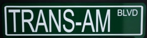 Letrero de calle de metal Trans-am Blvd 6X24 FIREBIRD HOT ROD MUSCLE CAR WALL ART ART GIFT BAR MAN CAVE RESTAURANTE TIENDA GARAJE CASA OFICINA