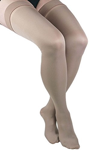 Image of GABRIALLA Graduated Microfiber Compression Thigh High Stockings (25-35 mmHg) H-306 3 Pack