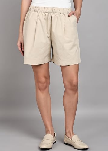 Image of Alan Jones Clothing Women's Cotton Easy Shorts | 100% Cotton Casual Shorts