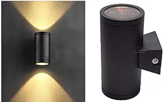 10 Watts Up-Down Rose Gold Finish Outdoor Indoor LED Black Body Waterproof IP65 Exterior Wall Lamp 5Watts X 2LED