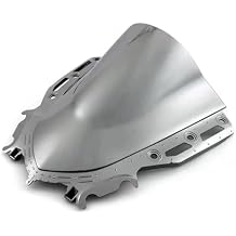 Windscreen Screen Motorcycle Double Bubble Windshield Compatible with Yamaha YZF R15 V4.0 2021 2022 2023 YZFR15 M V4 R15M 2024 R125Silver