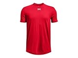Under Armour 1377487 UA Boys Team Tech Short Sleeve T-Shirt - Red - Youth Small