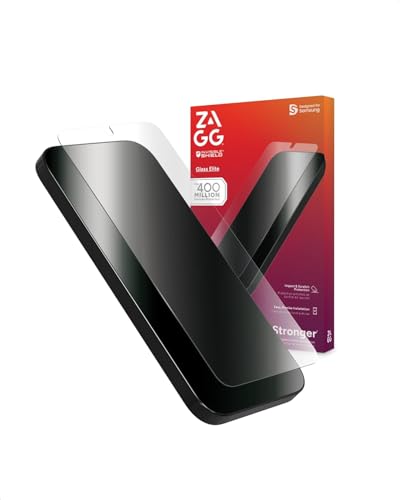 Image of ZAGG Glass+ Samsung Galaxy A26 5G Screen Protector - Extreme Impact & Shatter Protection, Scratch-Resistant, Smudge-Resistant, Fingerprint Scanner Compatible, InvisibleShield, Easy Installation