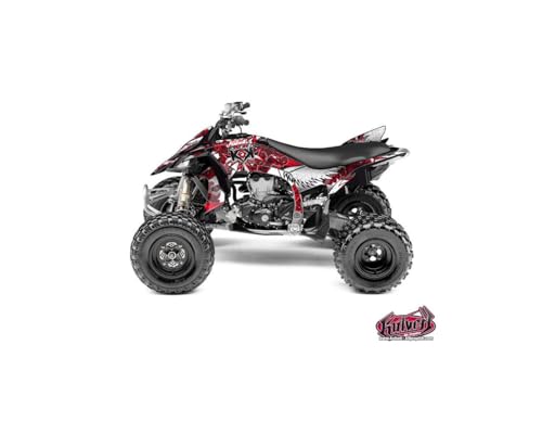 Kit Déco Quad Demon Rouge Yamaha 450 YFZ R Accessoire Autocollant 2014
