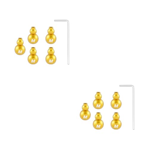 4PCS自転車ケーブルエンドキャップロードバイクとマウンテン自転車用のレンチセットアルミニウム合金バイククリンプアルミニウム合金クリンプ