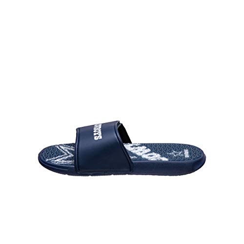image for FOCO Dallas Cowboys NFL Mens Wordmark Gel Slides - M, 9-10
