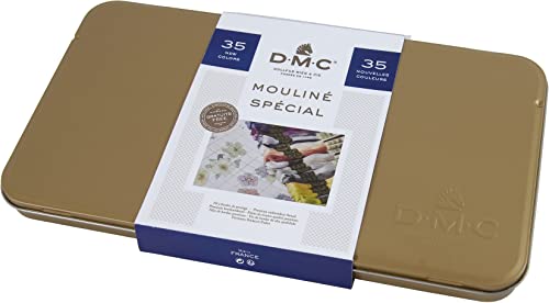 Dmc W Collector's Tin With 35 Colors Floss #TOP3