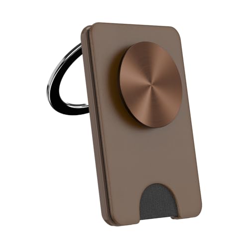 Image of PopSockets Kick-Out Wallet for MagSafe, Adjustable Kickstand, Magnetic Stand, Neutral - Cocoa Radial
