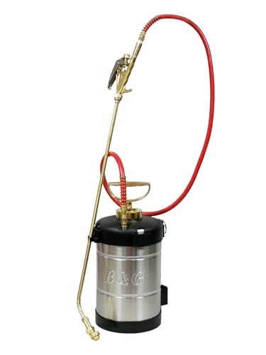 B&G - Primeline 1 Gallon Stainless Sprayer (N124-S-24) - Extenda-Ban Valve - 24 Brass Extension - 4-Way Tip - Durable Precise Field Repairable
