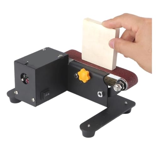 lijadora de banda, Mini lijadora de banda, amoladora de banco eléctrica, lijadora, afiladora y pulidora pequeña de 7 velocidades for carpintería.