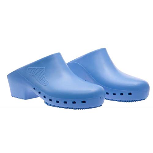 CALZURO Sabots sanitaires Classic S sans trous professionnels CE - 40-41 - Bleu clair