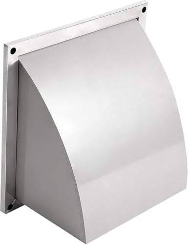 Grille d'aération 25 cm inox contre humidité avec kit de vis murales - 2