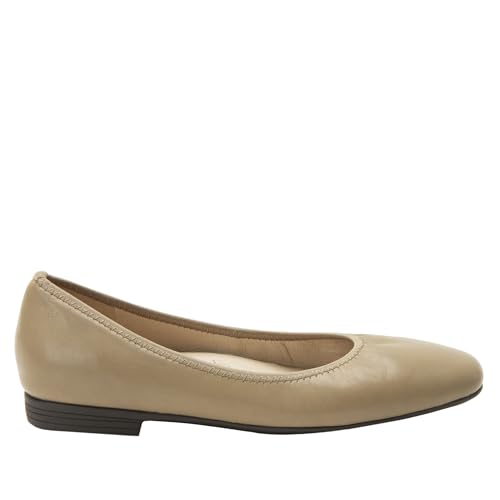 Alegria Women's Arielle Leather Almond Plain Toe Ballet Flats2