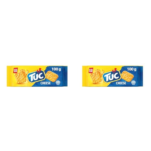 TUC Sabor Queso Galletas Saladas Crujientes, 100g (Paquete de 2)