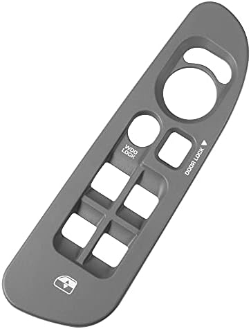 BASIKER Window Switch Cover, Driver Side Door Switch Panel Bezel Trim for 2002-2010 Dodge Ram 1500 2500 3500, Grey