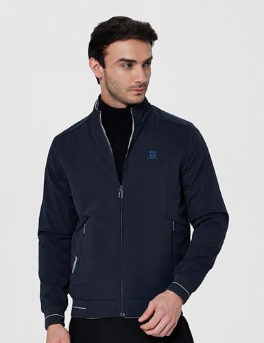 Image of Qube By Fort Collins Men's Polyester Standard Length Regular Fit Reversible Winter Jacket with Ribbed Cuffs & Hood - Warm, Stylish & Versatile