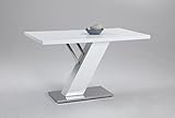 Milan Lillian Gloss White Modern Design Dining Table