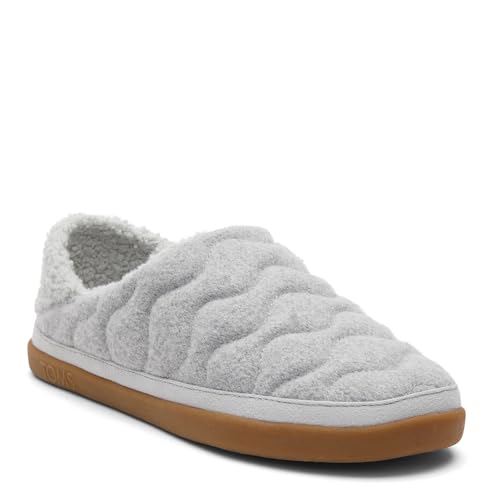 TOMS Women's Ezra Slipper, Raindrop Quilted Felt, 9