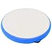 vidaXL Gymnastikmatte Aufblasbar mit Pumpe Turnmatte Tumbling Matte Training Fitnessmatte Yogamatte Trainingsmatte 100x100x20cm PVC Blau