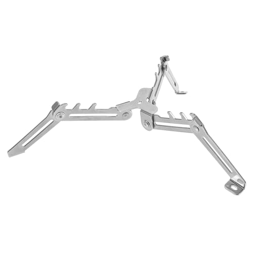 Tiardey 1 Support de Bouteille de gaz Universel Pliable pour l'extérieur, Support de Base de poêle en métal Pliable, Support de trépied pour Camping en Plein air, Argent
