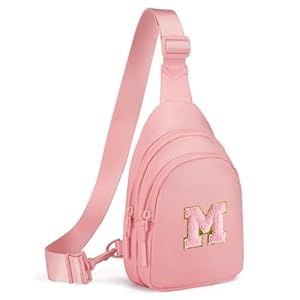 Small Initial Sling Bag for Girls & Women – Cute Crossbody Fanny Pack Gift